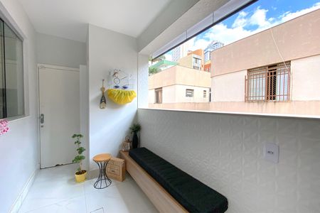 Varanda da Sala de apartamento à venda com 3 quartos, 116m² em Sion, Belo Horizonte