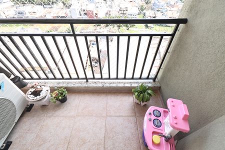 Sacada de apartamento à venda com 3 quartos, 70m² em Vila Valparaíso, Santo André
