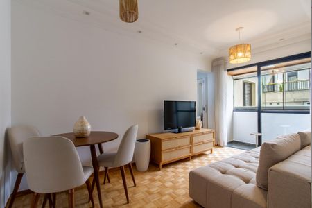 Sala de apartamento à venda com 1 quarto, 40m² em Santo Amaro, São Paulo