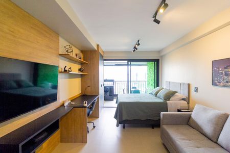 Sala de apartamento à venda com 1 quarto, 33m² em Vila Cordeiro, São Paulo