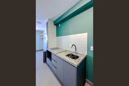 Cozinha de kitnet/studio para alugar com 1 quarto, 27m² em Brás, São Paulo