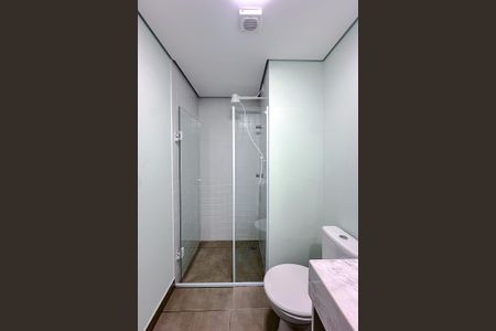 Banheiro Social de kitnet/studio para alugar com 1 quarto, 27m² em Brás, São Paulo