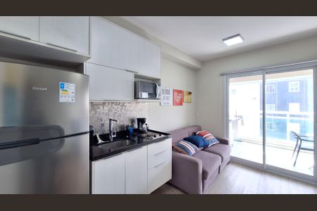 Sala/Cozinha de apartamento para alugar com 1 quarto, 36m² em Barra Funda, São Paulo