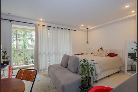 Sala de apartamento à venda com 1 quarto, 35m² em Panamby, São Paulo