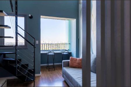 Sala de apartamento para alugar com 1 quarto, 35m² em Jardim das Acacias, São Paulo