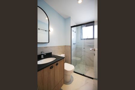 Banheiro de apartamento para alugar com 1 quarto, 32m² em Planalto Paulista, São Paulo