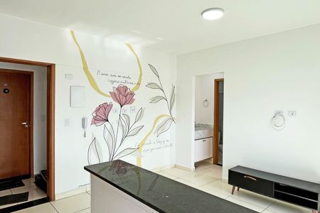 Sala de apartamento para alugar com 1 quarto, 40m² em Macuco, Santos