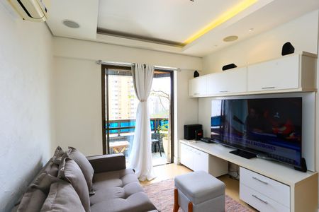 Sala  de apartamento à venda com 2 quartos, 72m² em Vila Andrade, São Paulo