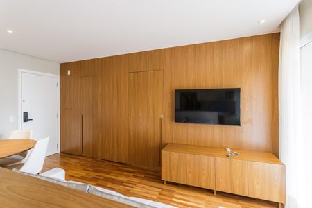 Sala de apartamento para alugar com 1 quarto, 48m² em Moema, São Paulo