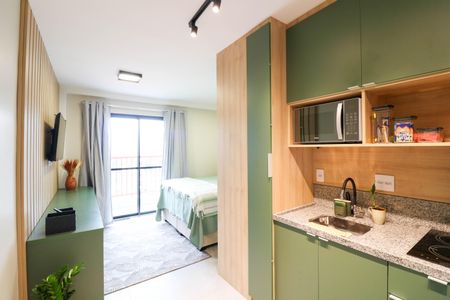 Studio de kitnet/studio para alugar com 1 quarto, 25m² em Jardim das Acacias, São Paulo