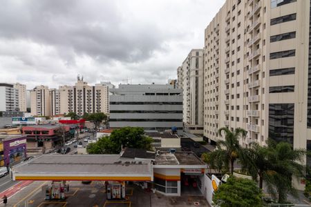Vista da Sacada de kitnet/studio à venda com 1 quarto, 24m² em Indianópolis, São Paulo