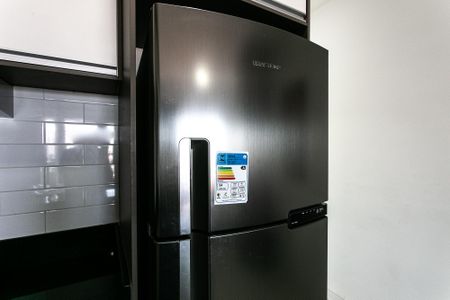 Cozinha - Geladeira de kitnet/studio para alugar com 1 quarto, 35m² em Vila Gomes Cardim, São Paulo