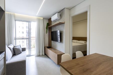 Sala de apartamento para alugar com 1 quarto, 27m² em Perdizes, São Paulo
