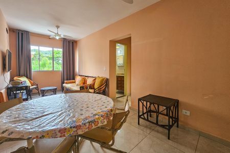 Sala de apartamento para alugar com 2 quartos, 70m² em Vila Julia, Guarujá