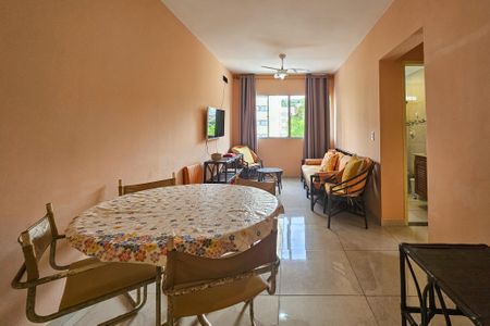 Sala de apartamento para alugar com 2 quartos, 70m² em Vila Julia, Guarujá