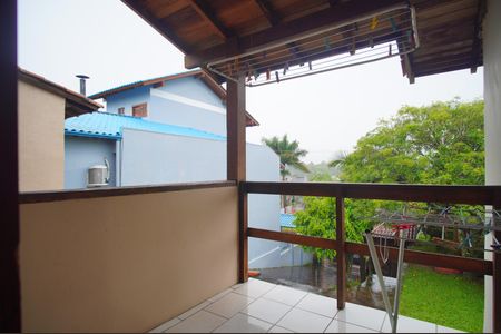 varanda da suite 1 de casa à venda com 3 quartos, 120m² em Santo Afonso, Novo Hamburgo