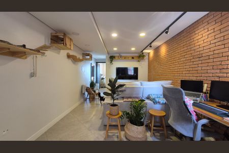 Sala  de apartamento para alugar com 1 quarto, 61m² em Parque das Nações, Santo André