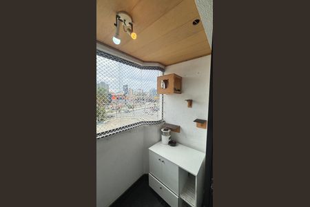 Sala - Sala de Jantar - Varanda de apartamento à venda com 3 quartos, 75m² em Vila Apiai, Santo André