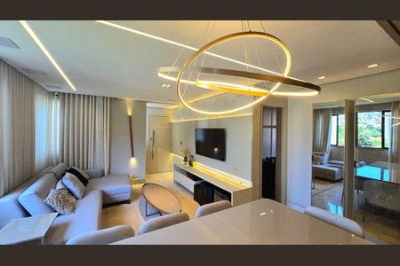 Sala  de apartamento à venda com 3 quartos, 110m² em Santo Antônio, Belo Horizonte