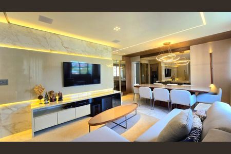 Sala de apartamento à venda com 3 quartos, 110m² em Santo Antônio, Belo Horizonte