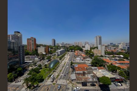 Vista de kitnet/studio para alugar com 1 quarto, 28m² em Santo Amaro, São Paulo