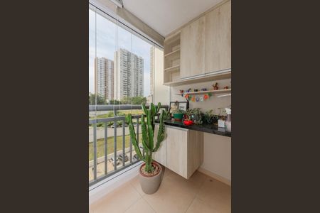 Varanda da Sala de apartamento para alugar com 2 quartos, 58m² em Parque Reboucas, São Paulo