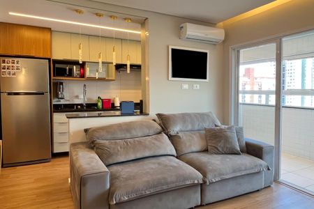 Sala de apartamento para alugar com 2 quartos, 65m² em Macuco, Santos