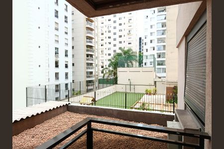 Varanda da Sala de apartamento para alugar com 1 quarto, 42m² em Jardim Paulista, São Paulo