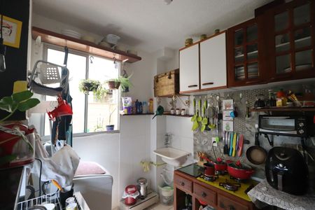 Cozinha de apartamento para alugar com 2 quartos, 42m² em Residencial Jequitibá, Ribeirão Preto