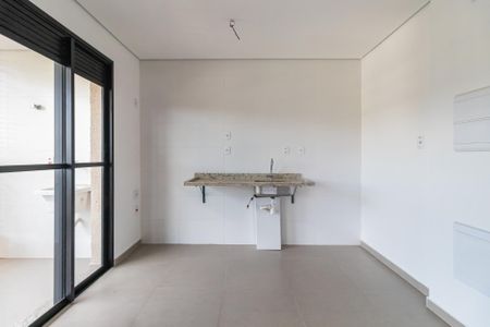Cozinha de apartamento à venda com 1 quarto, 46m² em Empresarial 18 do Forte, Barueri