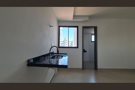 Cozinha  de kitnet/studio à venda com 1 quarto, 20m² em Vila Sao Pedro, Santo André