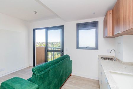 Cozinha de apartamento para alugar com 1 quarto, 36m² em Jardim do Salso, Porto Alegre