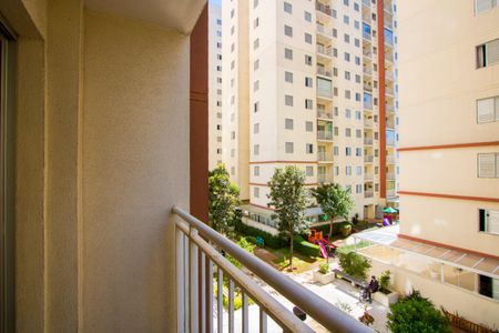 Varanda da sala de apartamento à venda com 2 quartos, 50m² em Vila Homero Thon, Santo André