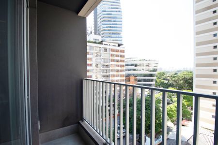 Varanda do Studio de kitnet/studio para alugar com 1 quarto, 25m² em Jardim Paulistano, São Paulo
