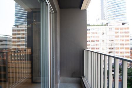 Varanda do Studio de kitnet/studio para alugar com 1 quarto, 25m² em Jardim Paulistano, São Paulo