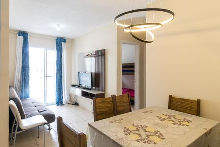 Sala de apartamento para alugar com 2 quartos, 88m² em Vila Assuncao, Praia Grande