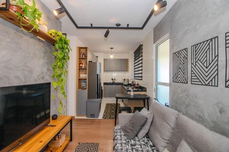 Sala de apartamento à venda com 2 quartos, 50m² em Santa Fé, Porto Alegre