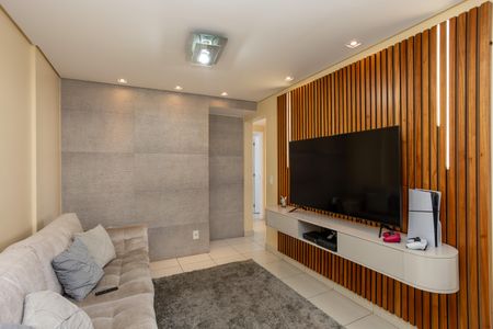 Sala de apartamento à venda com 3 quartos, 74m² em Heliópolis, Belo Horizonte