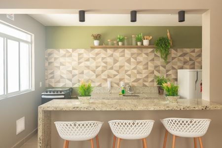 Apartamento para alugar com 42m², 2 quartos e 1 vaga Apartamento para alugar com 42m², 2 quartos e 1 vagaÁrea comum - Salão de festas