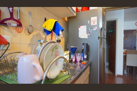 Cozinha  de kitnet/studio à venda com 1 quarto, 32m² em Menino Deus, Porto Alegre