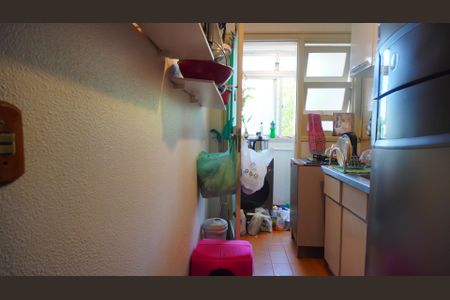 Cozinha  de kitnet/studio à venda com 1 quarto, 32m² em Menino Deus, Porto Alegre