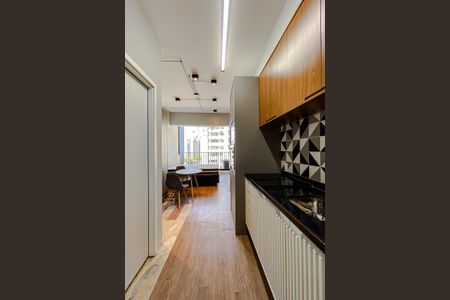 Cozinha de kitnet/studio para alugar com 1 quarto, 27m² em Vila Mariana, São Paulo