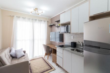 Sala - Cozinha de apartamento para alugar com 1 quarto, 24m² em Vila Butantã, São Paulo