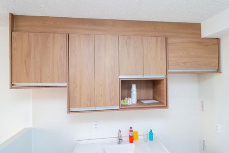 Cozinha - Armários de apartamento para alugar com 2 quartos, 28m² em Fazenda Aricanduva, São Paulo