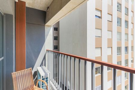 Varanda de kitnet/studio para alugar com 1 quarto, 29m² em Santo Amaro, São Paulo
