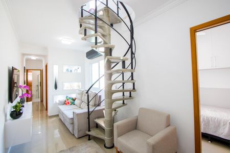 Sala 1 de apartamento à venda com 3 quartos, 97m² em Vila Príncipe de Gales, Santo André