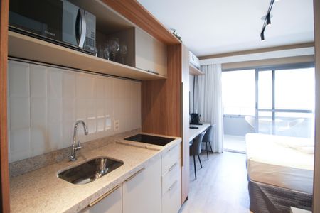 Cozinha de kitnet/studio à venda com 1 quarto, 26m² em Planalto Paulista, São Paulo