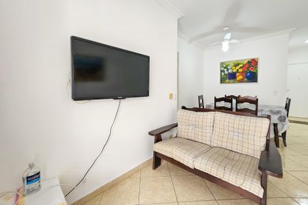 Sala de apartamento para alugar com 3 quartos, 90m² em Jardim Belmar, Guarujá