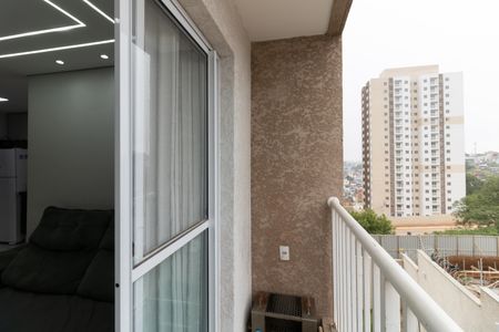 Varanda da Sala de apartamento para alugar com 2 quartos, 37m² em Jardim Imperador (zona Sul), São Paulo