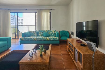 Sala de apartamento para alugar com 3 quartos, 148m² em Barra Funda, Guarujá
